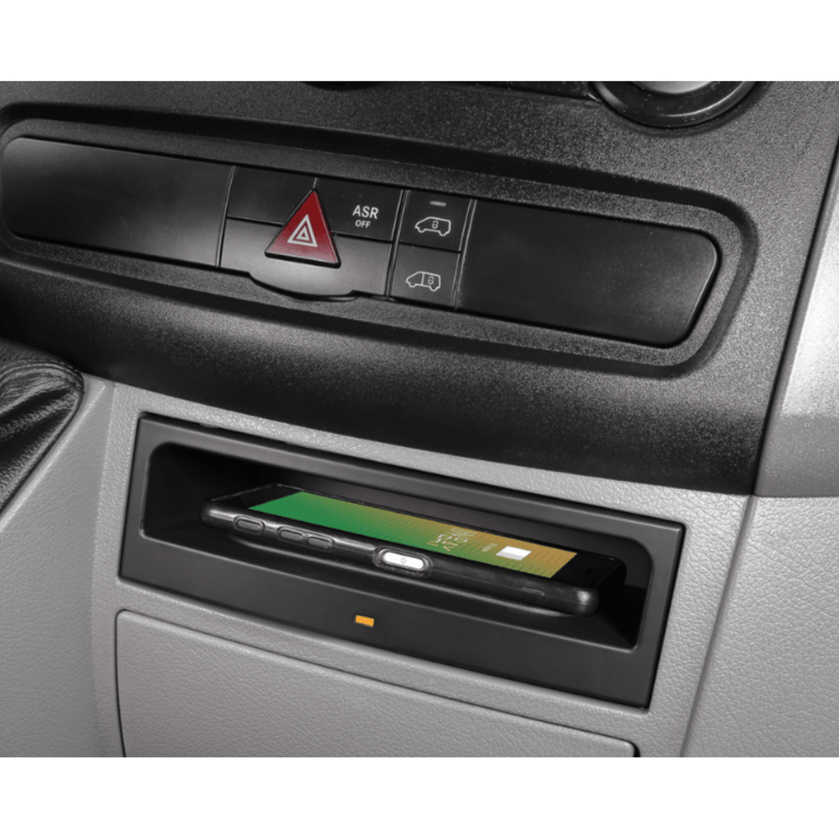 In Car Tec Phone chargers INBAY 26-118 10W Wireless Charging Pocket for Mercedes Sprinter W906 / VW Crafter 2006-2016