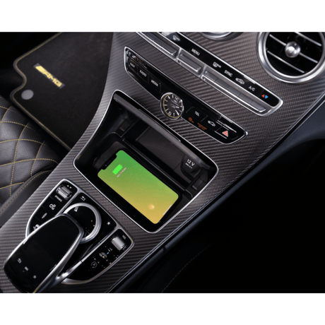 In Car Tec Phone chargers INBAY 26-119 10W Wireless Charging Pocket for Mercedes C, CLS, E, EQV & V-Class