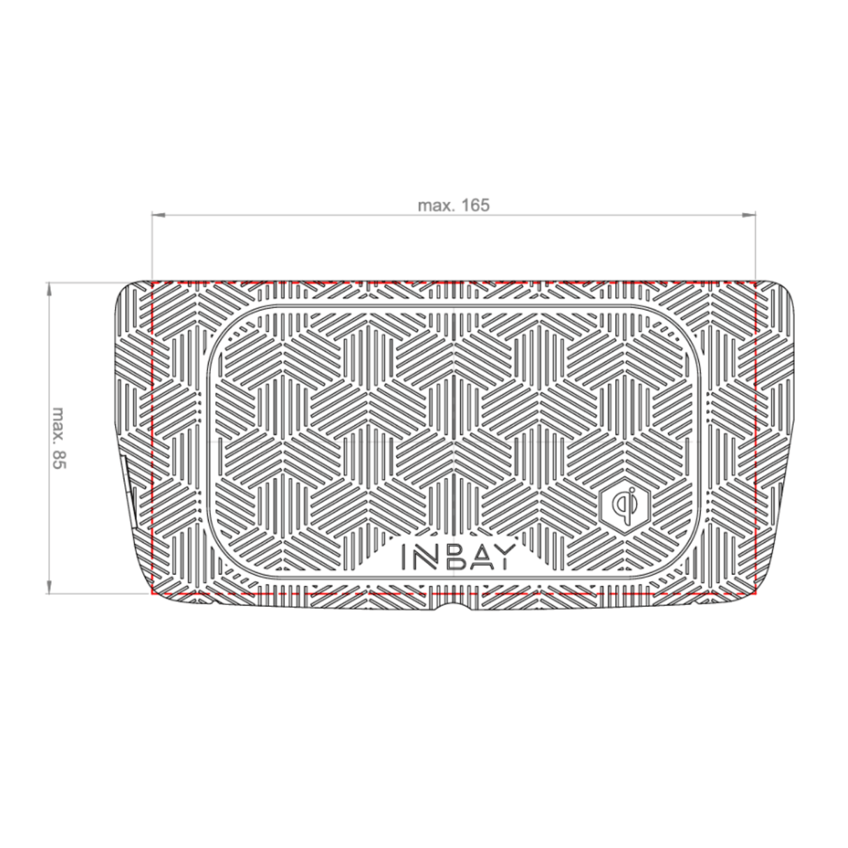 In Car Tec Phone chargers INBAY 26-119 10W Wireless Charging Pocket for Mercedes C, CLS, E, EQV & V-Class