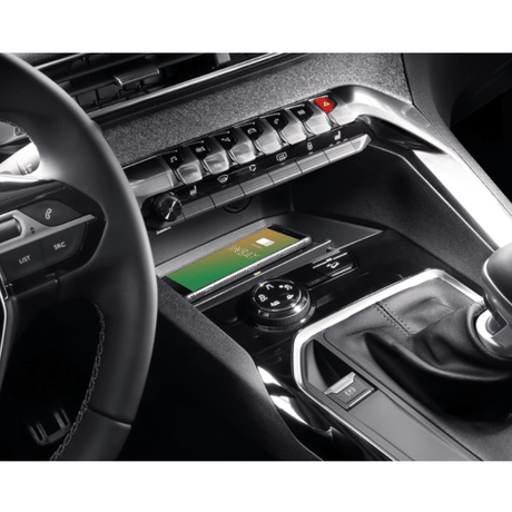 In Car Tec Phone chargers INBAY 26-122 10W Wireless Charging Pocket for Peugeot 3008 & 5008