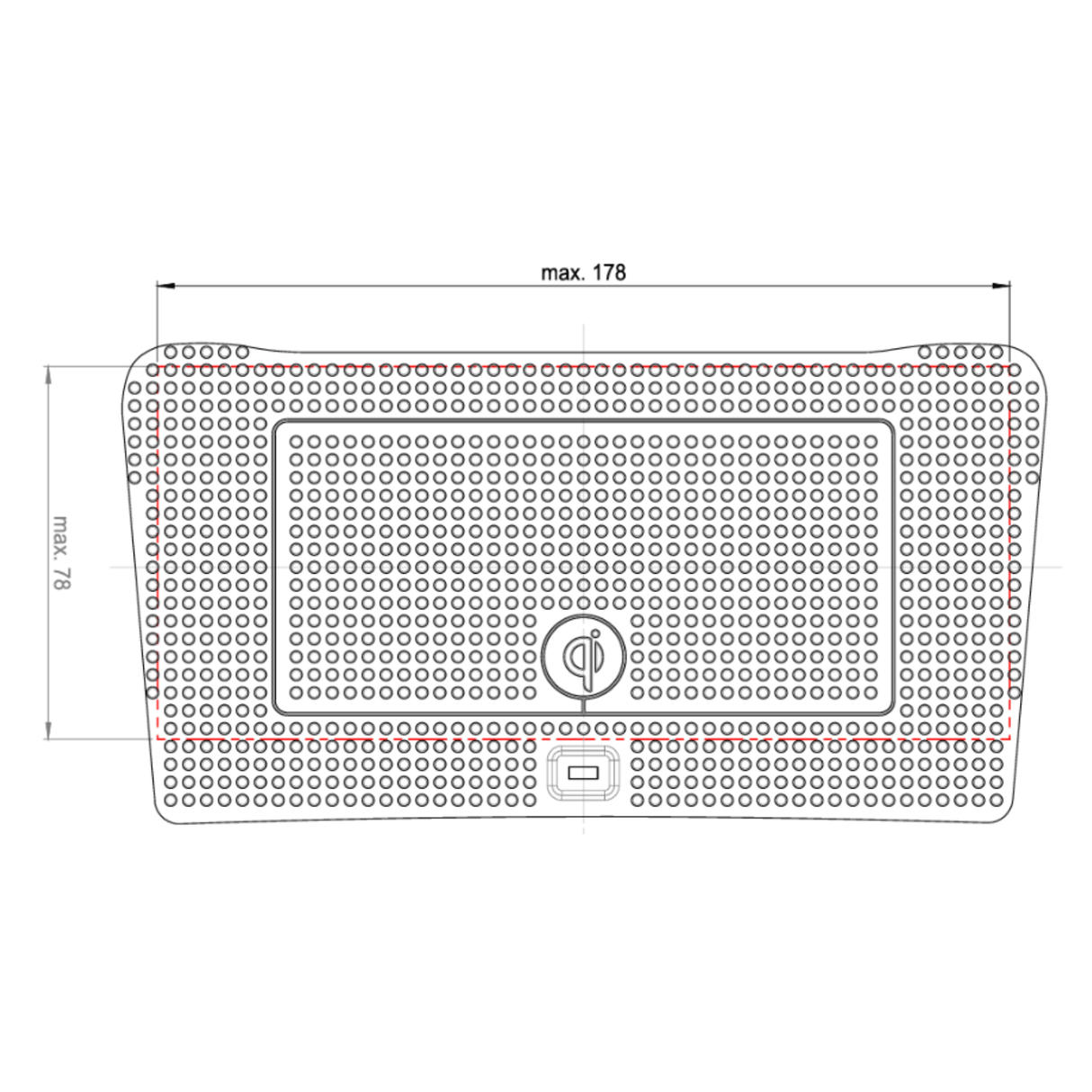 In Car Tec Phone chargers INBAY 26-123 10W Wireless Charging Pocket for Renault Kadjar (2015–2018)