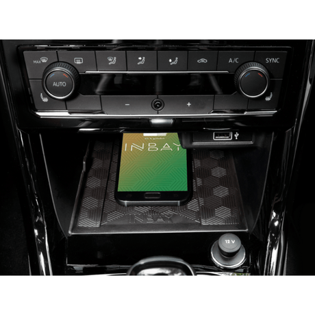 In Car Tec Phone chargers INBAY 26-128 15W Wireless Charging Pocket for VW Polo (2017–2024) & VW Taigo (2021–2024)