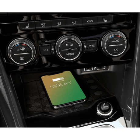 In Car Tec Phone chargers INBAY 26-128 15W Wireless Charging Pocket for VW T-Cross & T-Roc (RHD, 2019–2024)