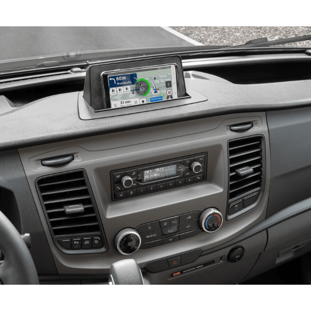 In Car Tec Phone chargers INBAY INB-FDT-10W Integrated Wireless Smartphone Charging Tray for Ford Transit FD (2019-2023)