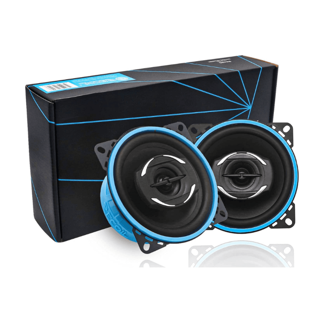 In Car Tec Car Speakers Recoil SPK-REC-RCX4 Echo Series RCX4 4" 2-Way Coaxial Car Speakers 180W