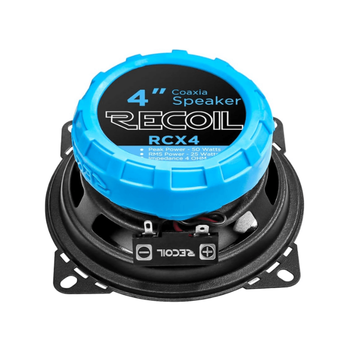 In Car Tec Car Speakers Recoil SPK-REC-RCX4 Echo Series RCX4 4" 2-Way Coaxial Car Speakers 180W