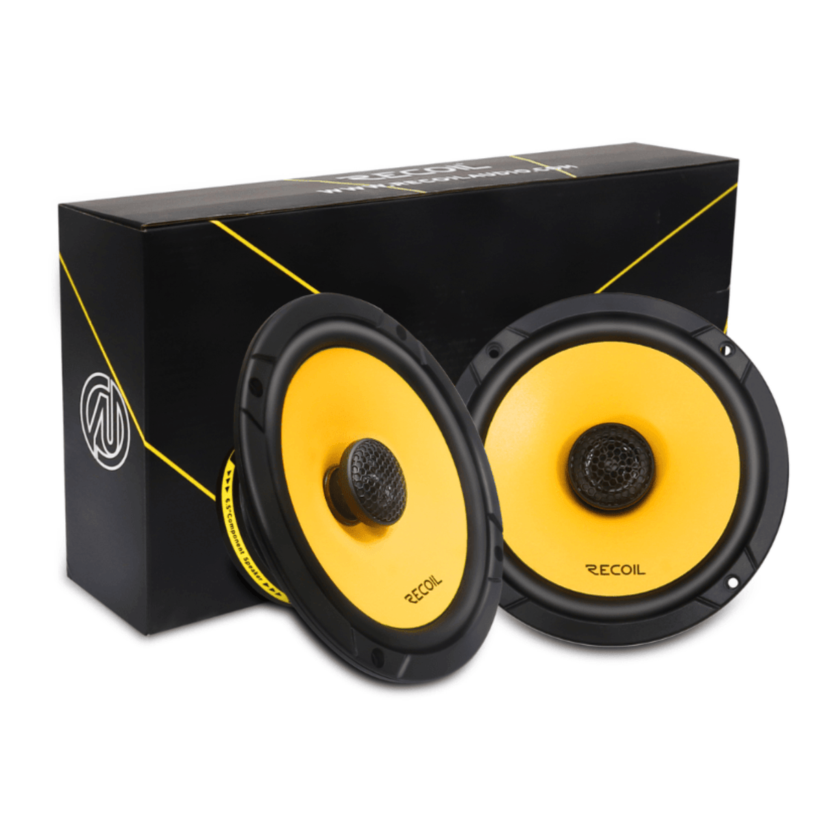 In Car Tec Car Speakers Recoil SPK-REC-RCX65 Level 3-Series RLX65 6.5" 2-Way Full-Range Coaxial Car Speaker System