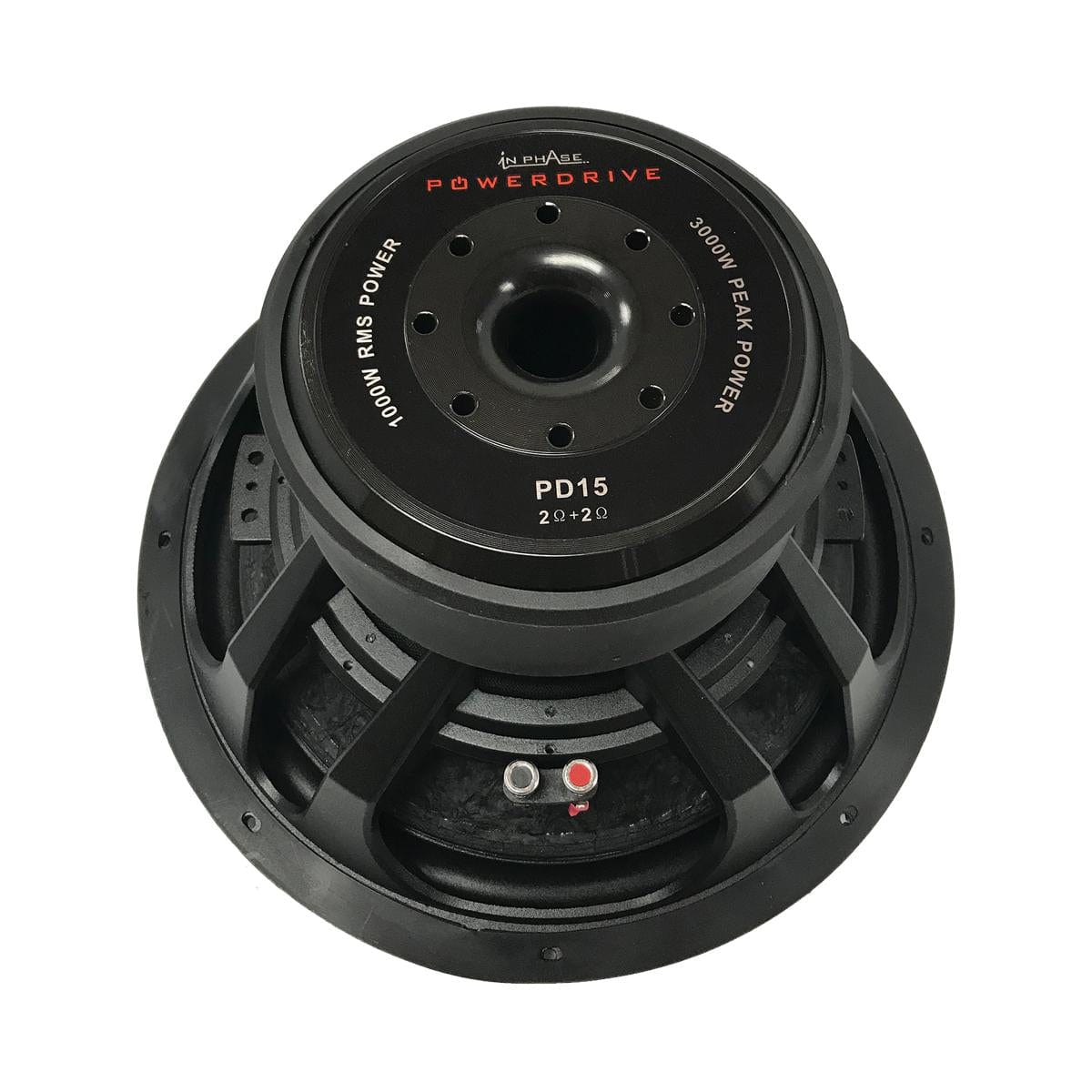 In Phase Car Speakers and Subs In Phase PowerDrive15 3000W 15" Dual 2Î© Voice Coil Subwoofer