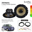 In Phase Car Speakers and Subs In Phase Nissan Micra 2003 2010 Coaxial Speaker Upgrade with Fitting Kit