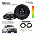 In Phase Car Speakers and Subs In Phase Ford F-150 2015 2020 Front Door Coaxial Speaker Upgrade with Fitting Kit