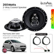 In Phase Car Speakers and Subs In Phase Fiat Punto 2007 2012 Front Door Coaxial Speaker Upgrade with fitting Kit