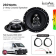 In Phase Car Speakers and Subs In Phase Fiat Ducato 2006 2021 Front Door Coaxial Speaker Upgrade with fitting Kit