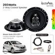 In Phase Car Speakers and Subs In Phase Nissan Note 2014 2017 Coaxial Speaker Upgrade with Fitting Kit