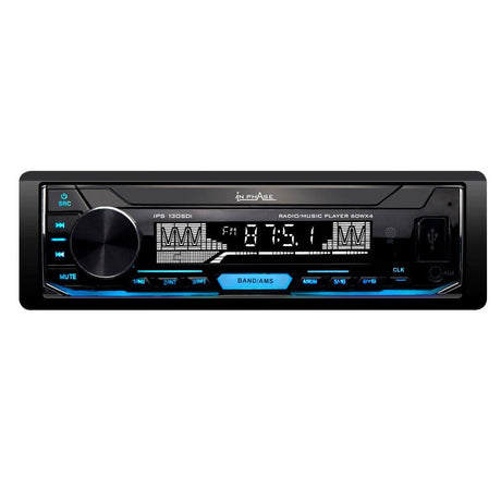 In Phase Single Din Car Stereos In Phase IPS-150BTI Mechless Digital Media Player with Bluetooth USB SD Card AUX Shallow Fit and Remote