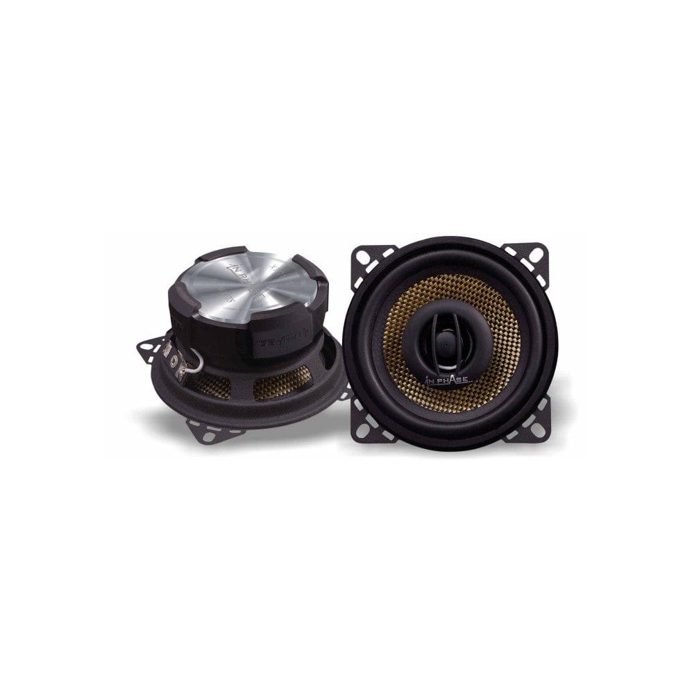 In Phase Car Speakers In Phase XTC10.2 4" Coaxial Speakers 160 Watts Peak Power with Directional Tweeters