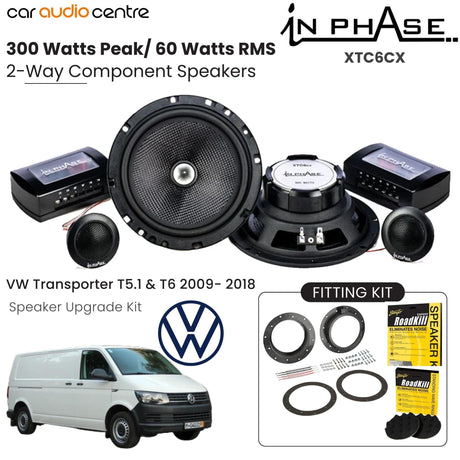 In Phase Car Speakers In Phase XTC6CX VW Transporter T5.1 T6 2009 2018 Speaker Upgrade Package