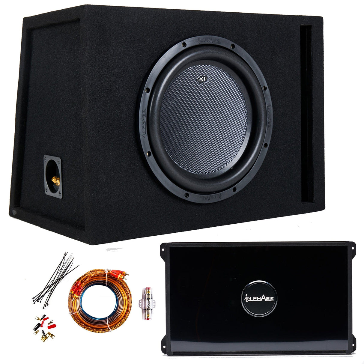 In Phase Car Subwoofers In Phase XT-12 Kevlar Cone 2 Ohm Dual Voice Coil 1400W Peak Power Subwoofer