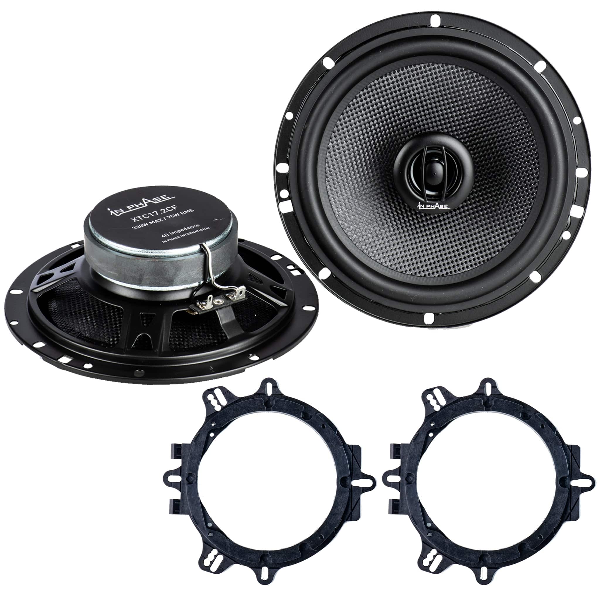In Phase XTC17.2CF 320 Watts 17cm 2-Way Rotary Tweeter Car Door