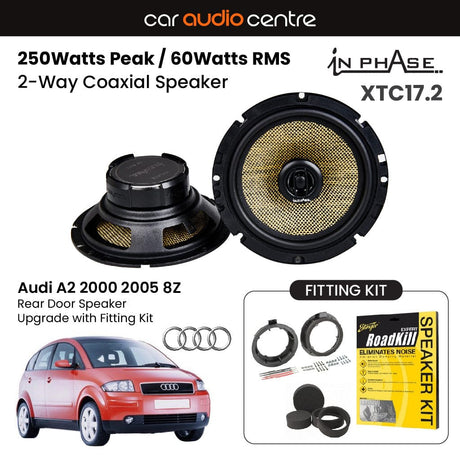 In Phase In Phase 6.5" 165mm 250W Speaker Upgrade Kit for Audi A2 (2000-2005 8Z)