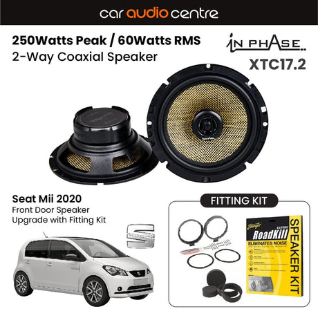 In Phase In Phase 6.5" 165mm 250W Speaker Upgrade Kit for Seat Mii 2020