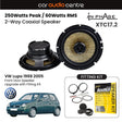 In Phase In Phase 6.5" 165mm 250W Speaker Upgrade Kit for VW Lupo 1998 2005