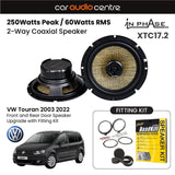 In Phase In Phase 6.5" 165mm 250W Speaker Upgrade Kit for VW Touran 2003 2022