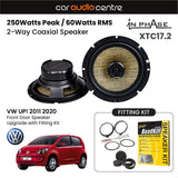 In Phase In Phase 6.5" 165mm 250W Speaker Upgrade Kit for VW UP! 2011 2020