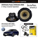 In Phase In Phase 6.5" 165mm 250W Speaker Upgrade Kit for VW Arteon 2017 2022