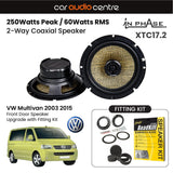 In Phase In Phase 6.5" 165mm 250W Speaker Upgrade Kit for VW Multivan 2003 2015