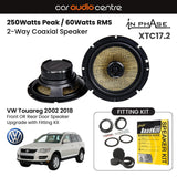 In Phase In Phase 6.5" 165mm 250W Speaker Upgrade Kit for VW Touareg 2002 2018