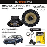 In Phase In Phase 6.5" 165mm 250W Speaker Upgrade Kit for SEAT Exeo 2009 2013