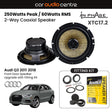 In Phase In Phase 6.5" 165mm 250W Speaker Upgrade Kit for Audi Q3 2011 2018