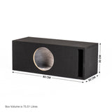 In Phase In Phase BX-10XT-IPA8701D Single XT-10  10" Subwoofer Sound Quality Bass Package with Sealed Enclosure and Amp