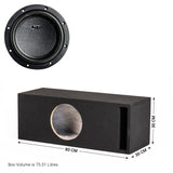 In Phase In Phase BX-10XT-IPA8701D Single XT-10  10" Subwoofer Sound Quality Bass Package with Sealed Enclosure and Amp