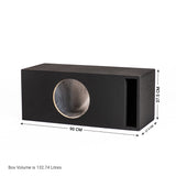 In Phase In Phase BX-12XT-IPA8701D Single XT-12 12" Subwoofer Sound Quality Bass Package with Sealed Enclosure and Amp