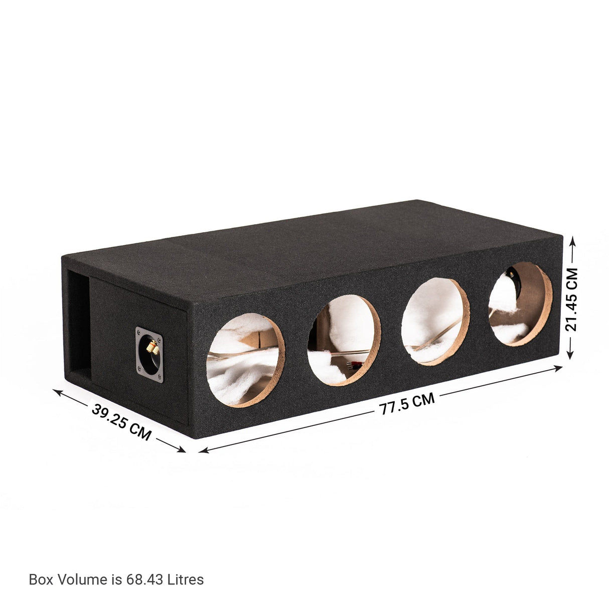 In Phase In Phase BX-46XT-IPA7001D Quad XT-6 6" SPL Bass Package with Enclosure and Amp