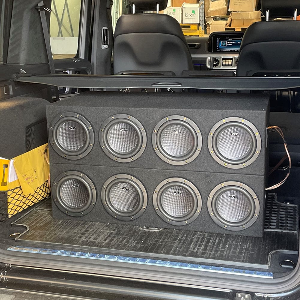 In Phase In Phase BX-46XT-IPA7001D Quad XT-6 6" SPL Bass Package with Enclosure and Amp