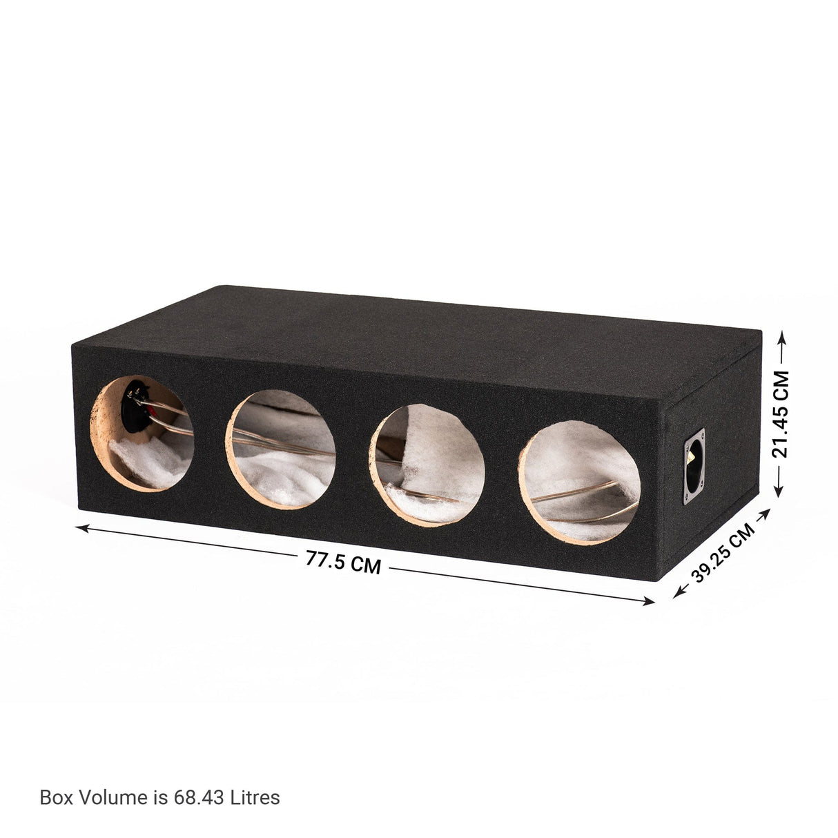 In Phase In Phase BX-46XT-IPA7001D Quad XT-6 6" SPL Bass Package with Enclosure and Amp