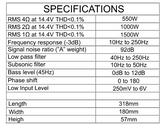 In Phase Amps In Phase IPA3100D 1500w RMS Class D Amplfier
