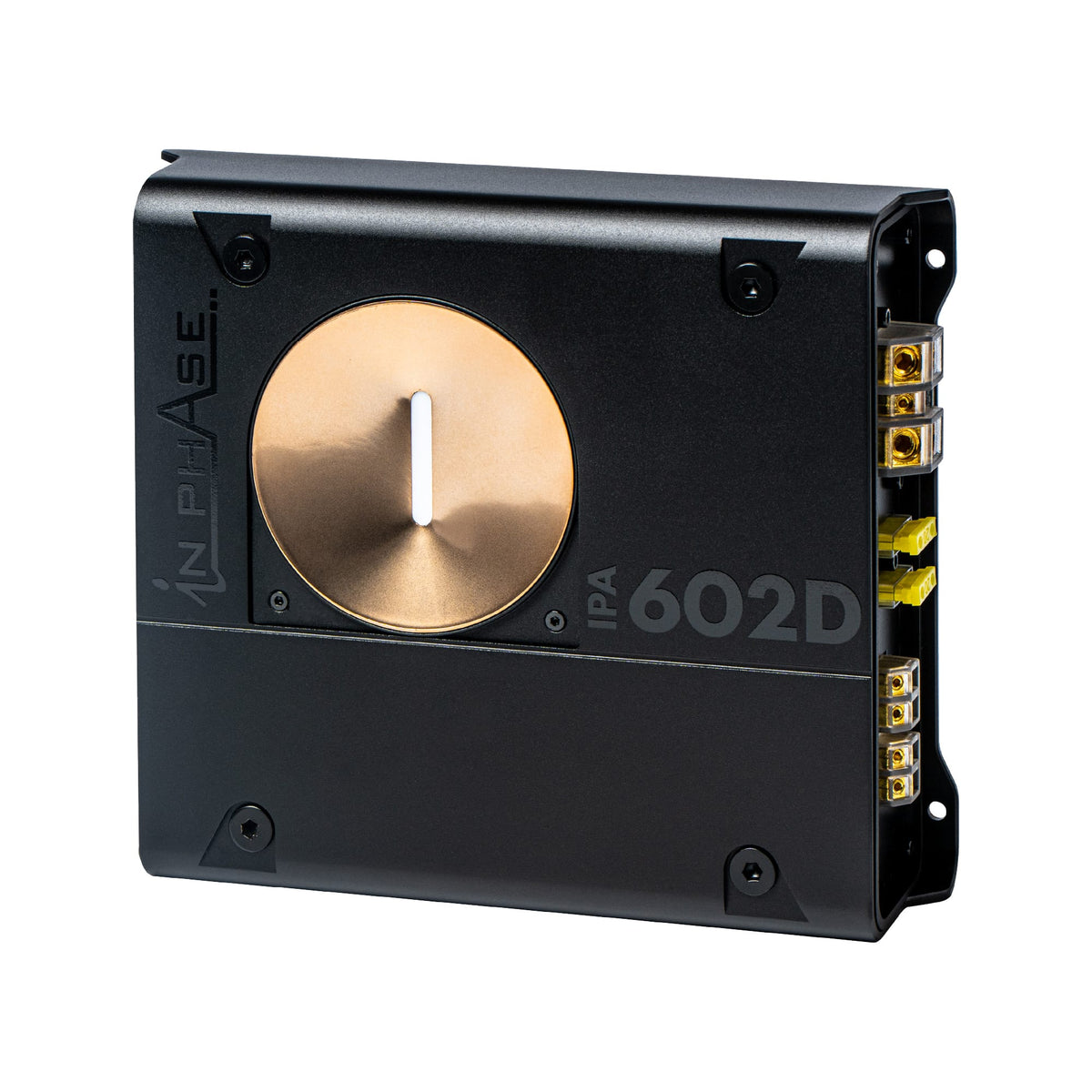 In Phase Amps In Phase IPA602D 2 Stable 2Ω Channels Subwoofer Amplifier, 300Watts, Black