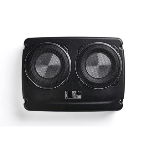 In Phase Underseat Car Subwoofers In Phase USW12 Dual underseat active subwoofer system 600 watts with bass and phase wired remote control