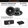 In Phase Sub and Amp Packages In Phase XT-10D2 10" Subwoofer Performance Bass Package with Enclosure and Amp