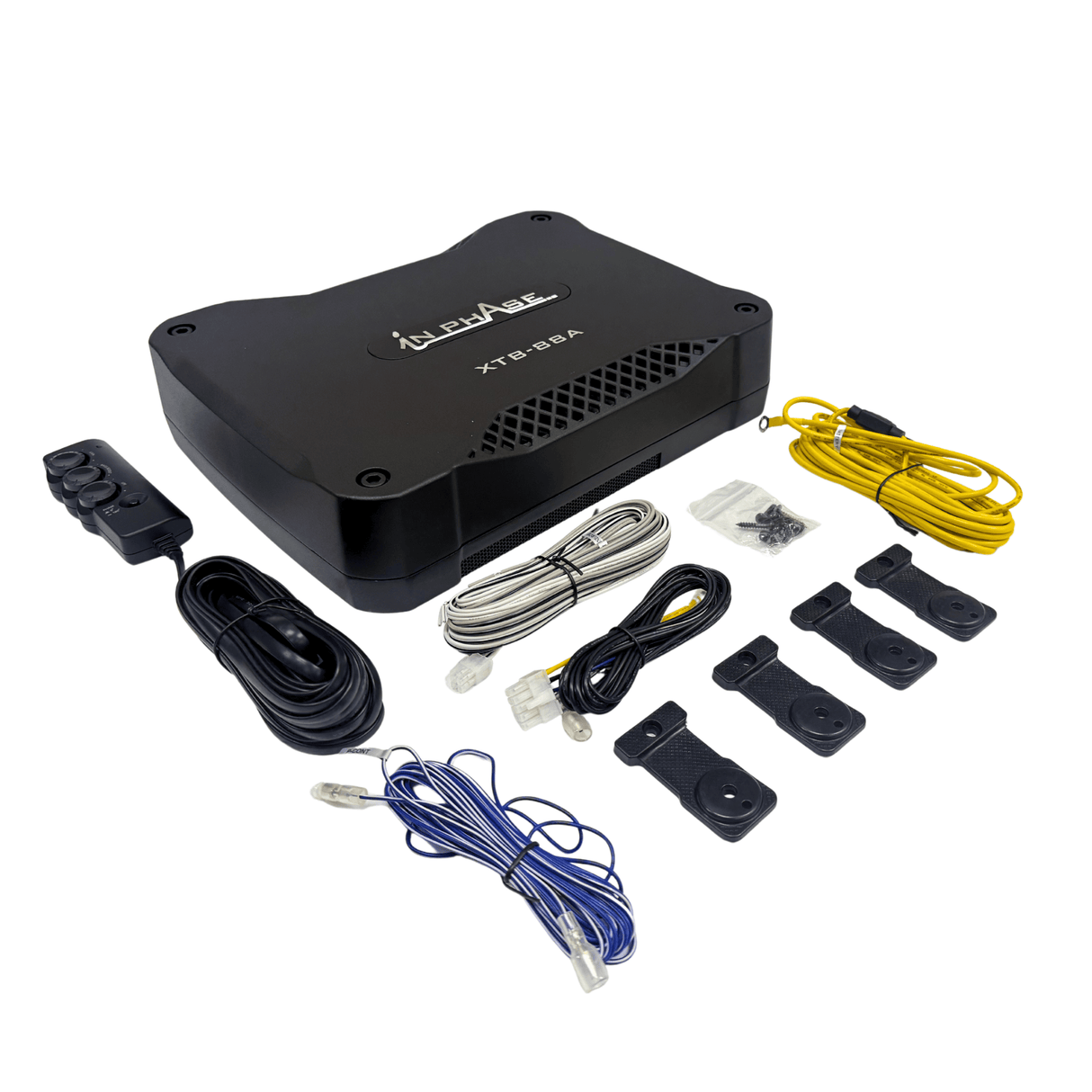 In Phase Car Subwoofers In Phase XTB-88A 450W Active Subwoofer with Built in Class AB Amplifer