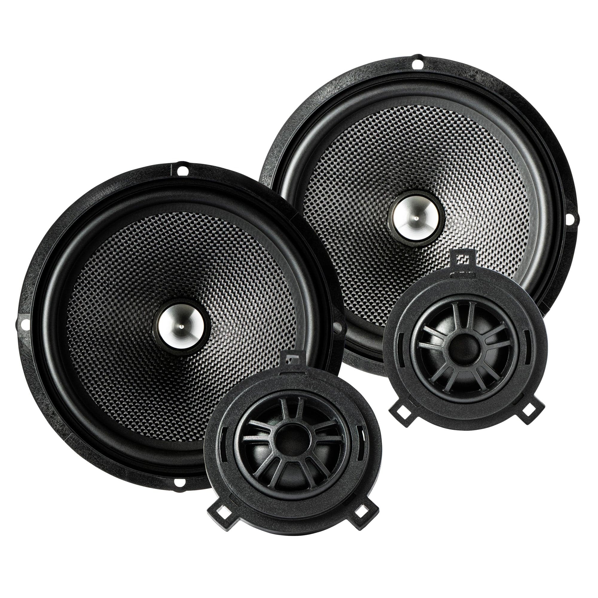 ㉕vivid boarder In Phase XTC-180VW 250W 2-Way Component Door Speakers with