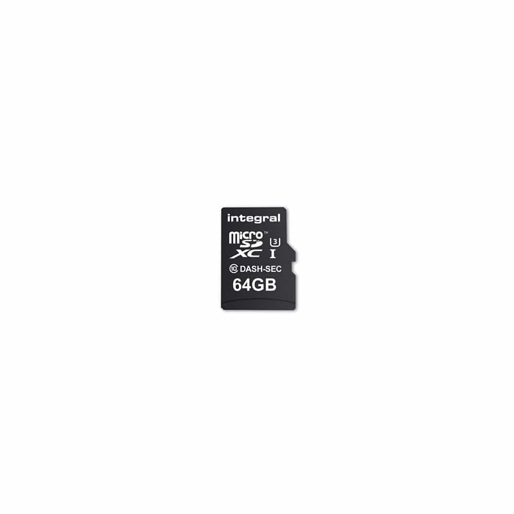 Integral Road Safety Integral Verbatim Pro 128 GB microSDHC Class 10 Memory Card for Road Angel Dashcams