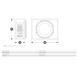 JL Audio Car Subwoofers JL Audio SUB-JL110-TW1 10" PowerWedge™ Sealed Active Car Subwoofer With Built-in 400w Amp