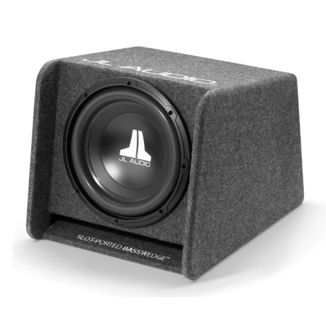 JL Audio Car Subwoofers JL Audio SUB-JL112-W0V3 12" BassWedge™ Slot-Ported Enclosed Car Subwoofer 300w