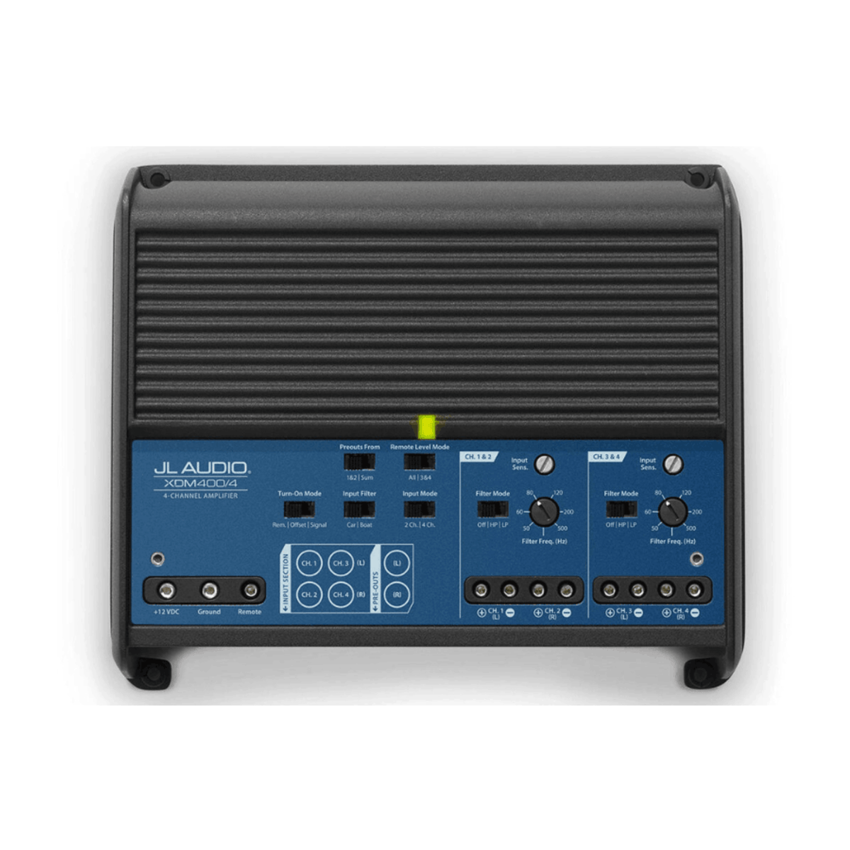 Pl Audio 4 JL Audio XDM400/4 4-Channel Class D Full-Range Car and Marine Amplifie ...