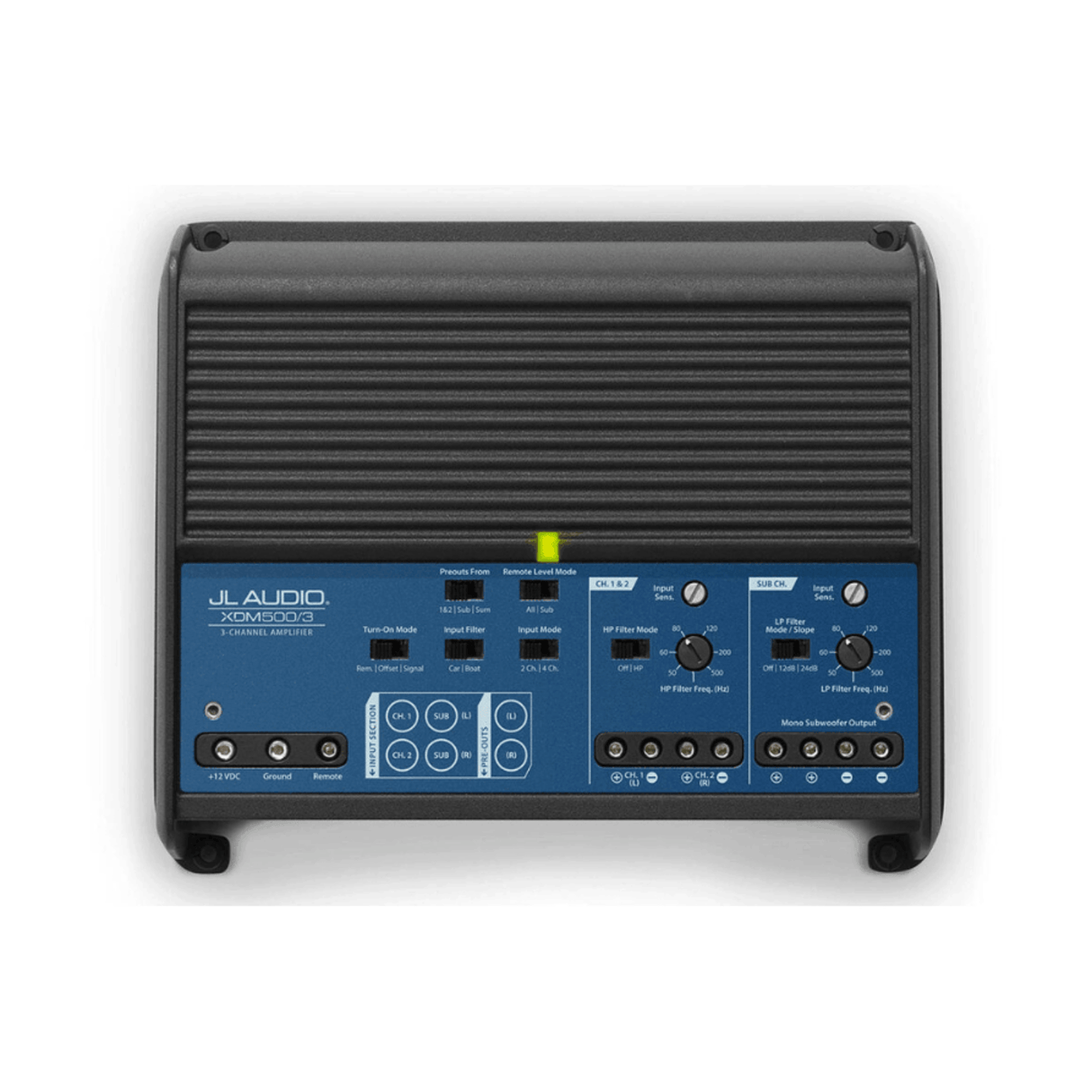 JL Audio Amps JL Audio XDM500/3 3-Channel Class-D Car and Marine System Amplifier 500W