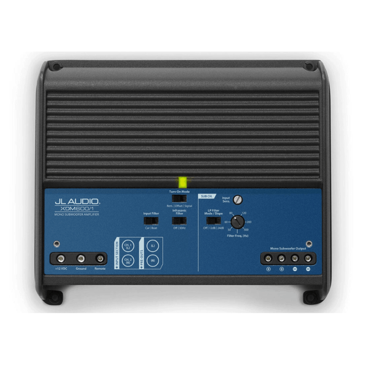 JL Audio Monoblock Amp (For Subwoofers) JL Audio XDM600/1 Monoblock Class-D Car and Marine Subwoofer Amplifier 600W